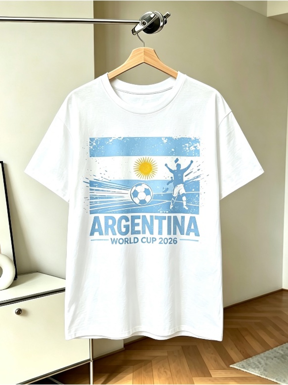 ARGENTINA - NEW World Cup 2026 Football Soccer Fans T-Shirt Tee Shirt